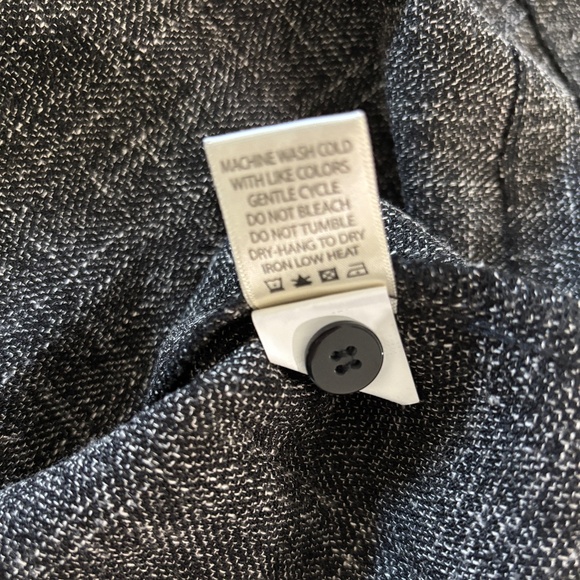 Max Studio Pleated Tweed Mini Skirt - Back/Charcoal Size XL - Picture 12 of 12